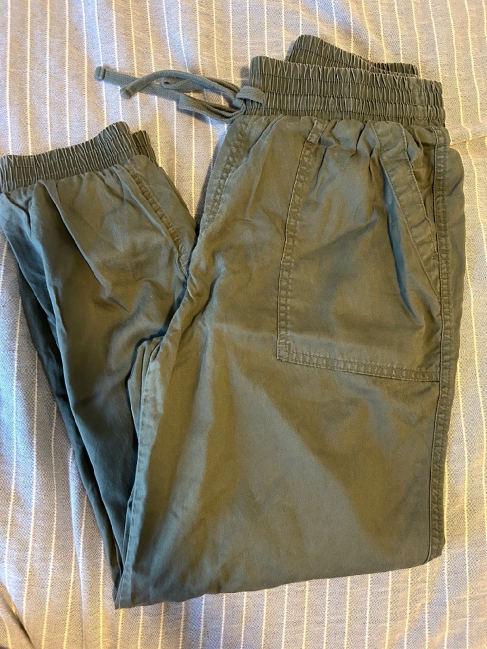 a new day Men's Olive Drawstring Joggers